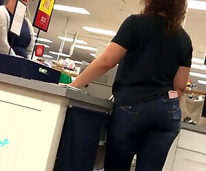 Curly Haired Woman With Thick Thighs and Fat Ass